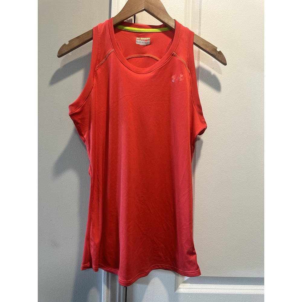 Under Armour Women's‎ Orange Tank Semi Fitted Small